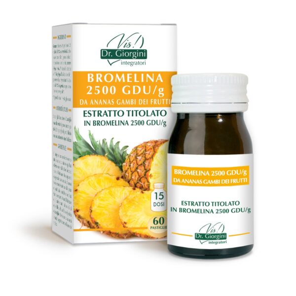 Bromelina 2500 GDU da Ananas estratto titolato 60 compresse