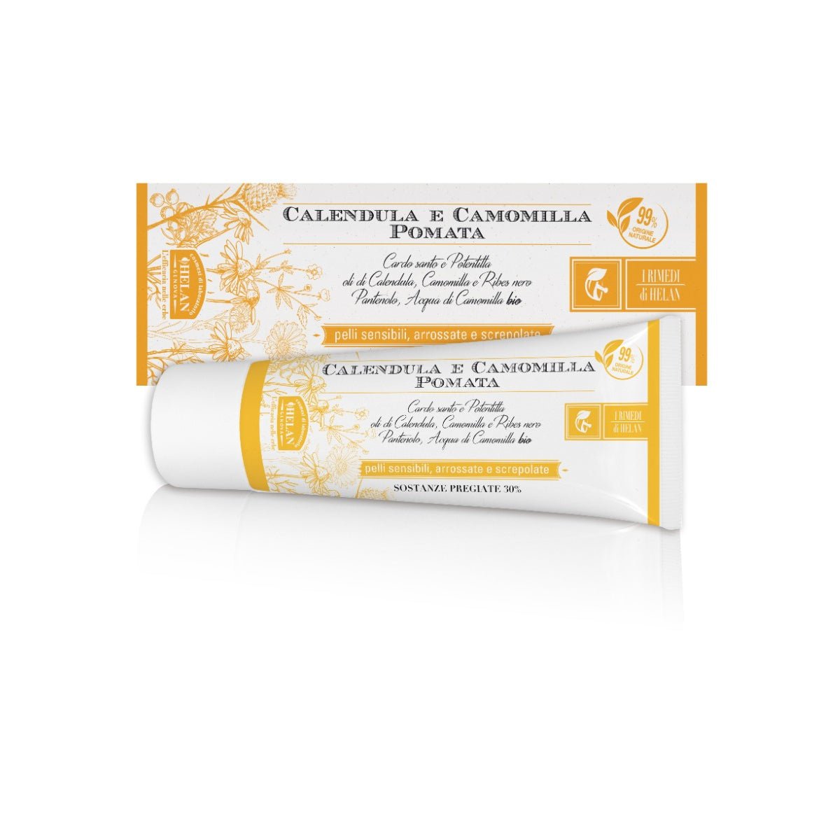 Helan, I Rimedi, Calendula E Camomilla Pomata, Per pelli sensibili 75 ml - Naturopatica shop & therapy