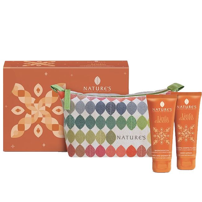 Nature's Linfa d'Acero Pochette Bagnodoccia e Crema Corpo
