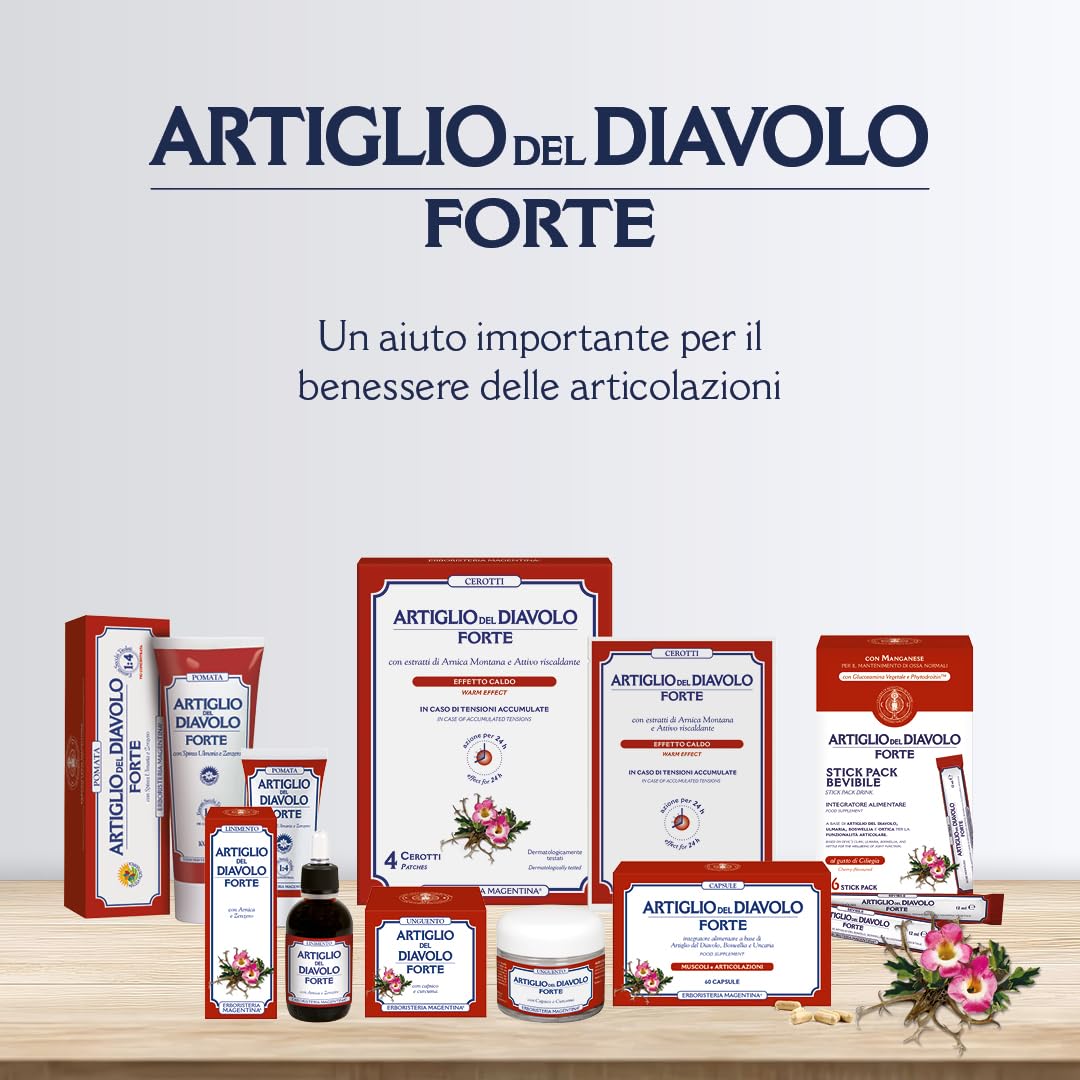 Erboristeria Magentina ARTIGLIO DEL DIAVOLO FORTE CAPSULE - 60 capsule con Boswellia e Uncaria per Dolori Articolari e Mobilità Articolazioni - Naturopatica shop & therapy