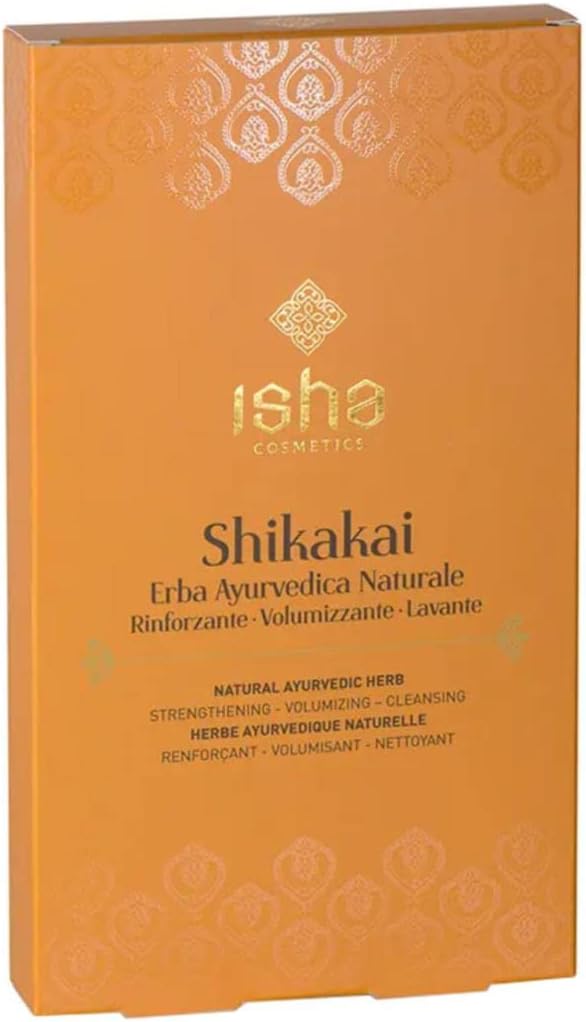 ISHA cosmetics-Shikakai- erba ayurvedica in polvere-rinforzante-volumizzante-lavante-testato dermatologicamente e al nichel-100g
