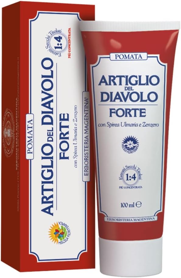 Erboristeria Magentina Pomata Artiglio del Diavolo Forte, Con Spirea Ulmaria e Zenzero, Crema 100 ml