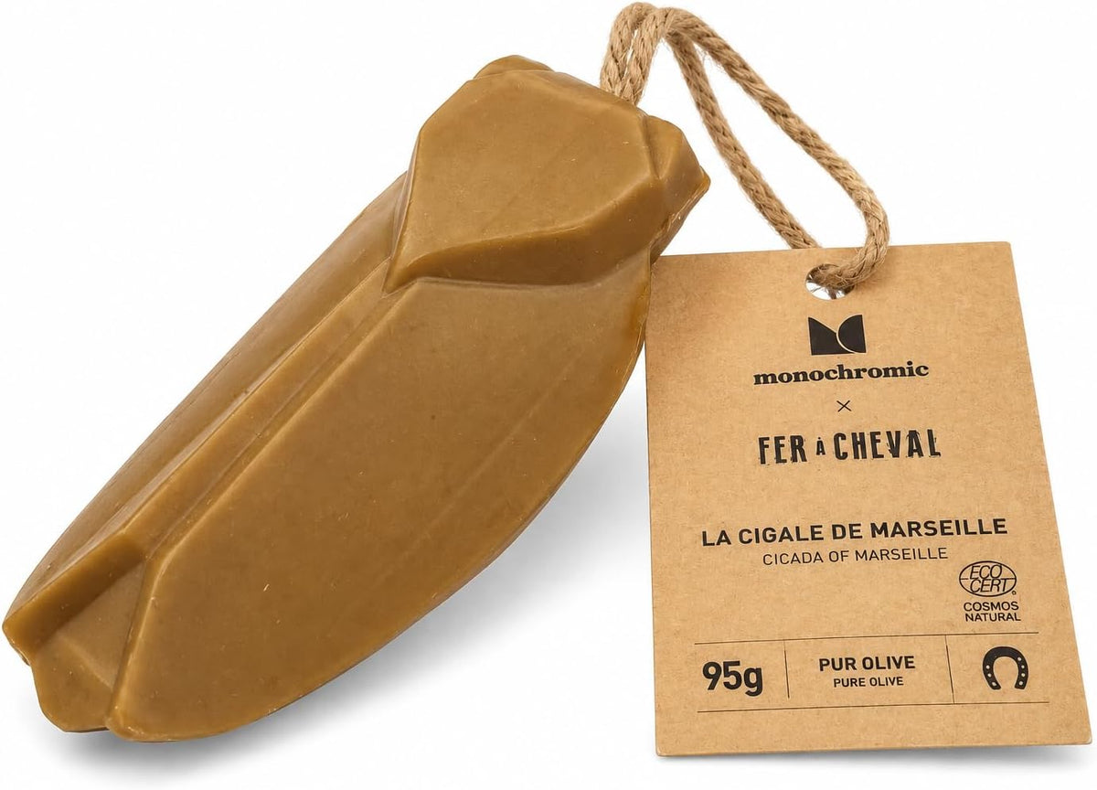 MONOCROMATICO X FERRO DI CAVALLO La Cigale de Marseille Puro Oliva 95g set da 2