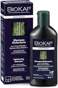 Biokap Shampoo Anticaduta Rinforzante, per Irrobustire e Rinforzare i Capelli, Dermopurificante, 200 ml - Naturopatica shop & therapy