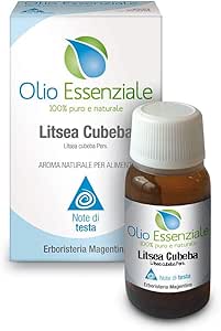 Erboristeria Magentina - Olio Essenziale Litsea Cubeba 10ml - Uso Alimentare - Naturopatica shop & therapy