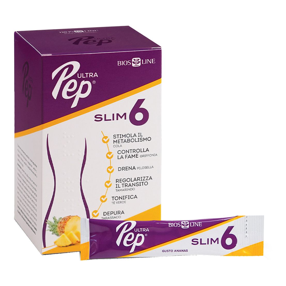 Ultra Pep Slim 6 Zero Gusto Ananas 20 Bustine liquide - Naturopatica shop & therapy