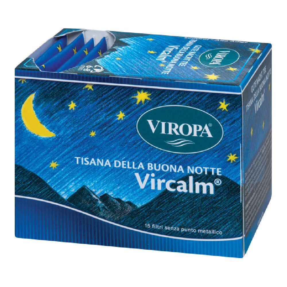 Tisana della Buona Notte Vircalm 15 bustine di tè - Viropa - Naturopatica shop & therapy