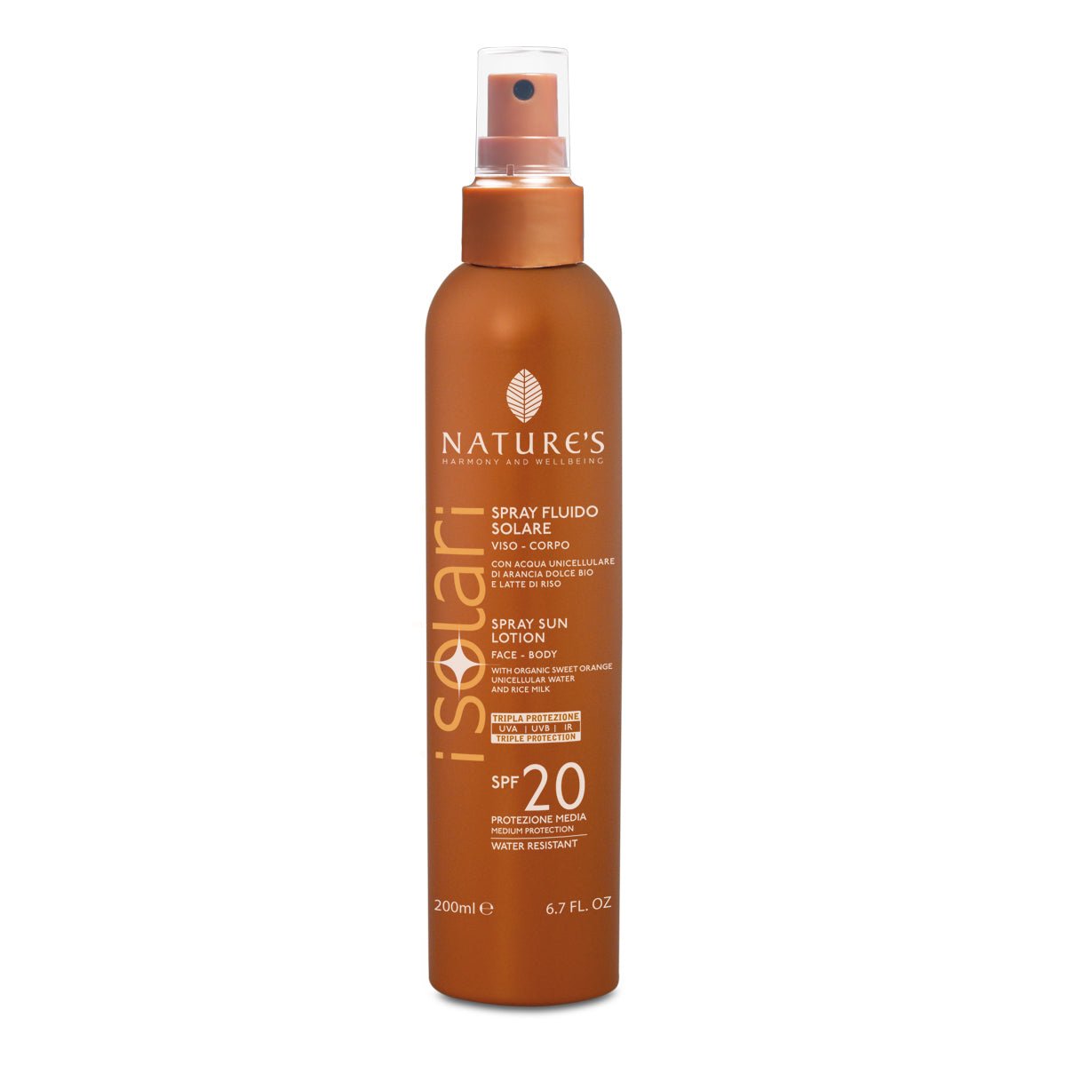 Spray Fluido Solare SPF20 200 ml - Naturopatica shop & therapy