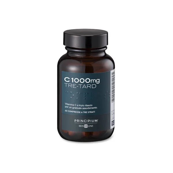 Principium Tre - Tard, Vitamina C 1000mg a triplo rilascio(60 Compresse - Naturopatica shop & therapy