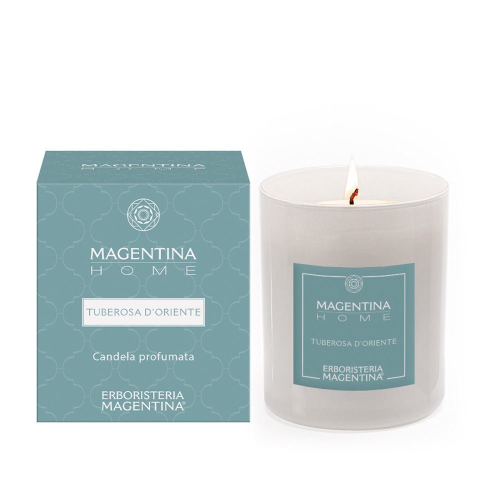 Candela profumata Tuberosa d'oriente Magentina home - Naturopatica shop & therapy