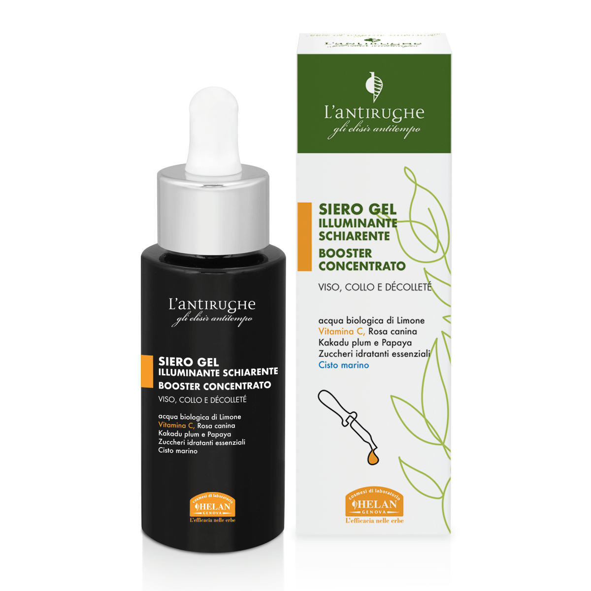 ELISIR ANTITEMPO - L'Antirughe Siero Gel Illuminante Schiarente Booste - Naturopatica shop & therapy