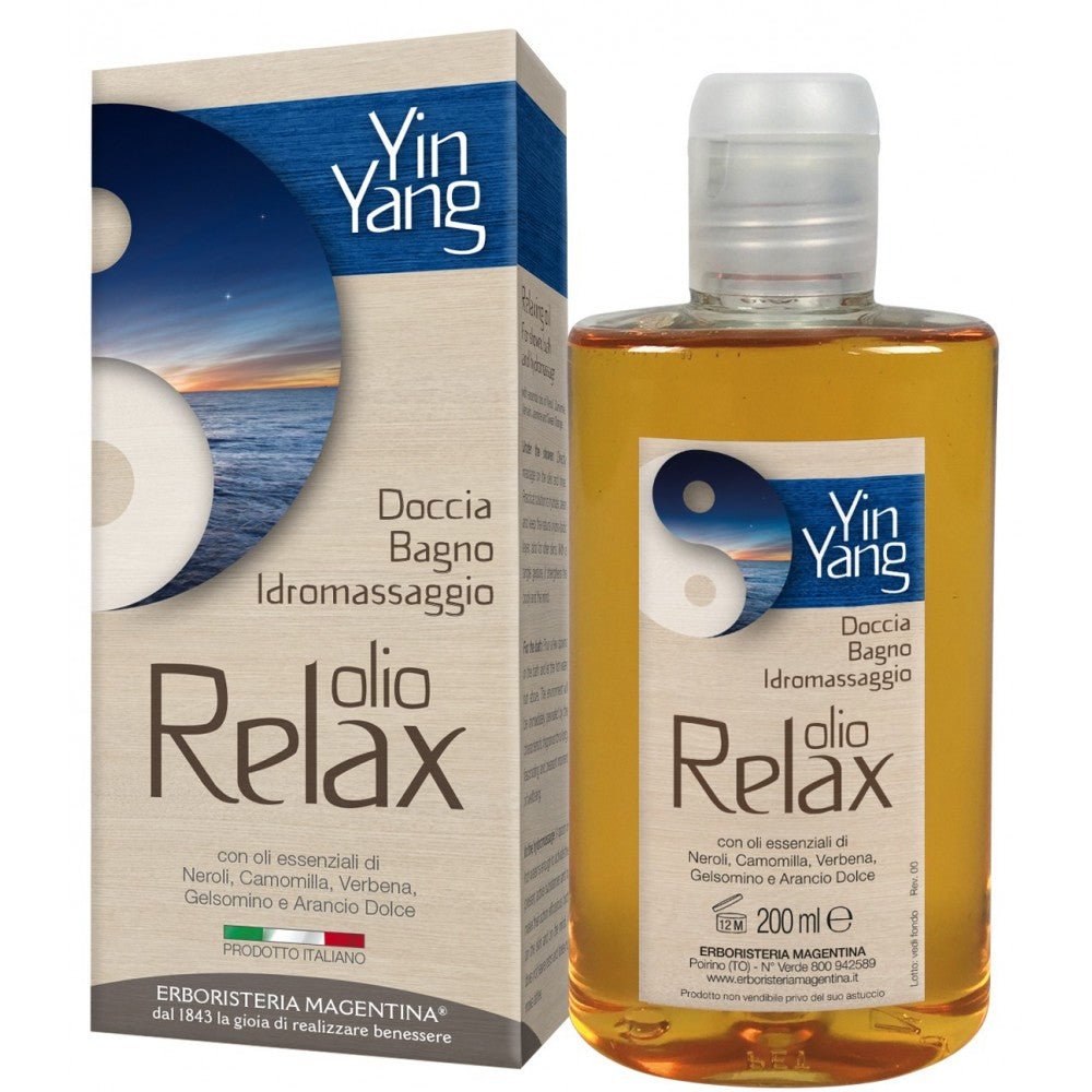 OLIO RELAX PER DOCCIA BAGNO IDROMASSAGGIO YIN YANG 200ML - Naturopatica shop & therapy