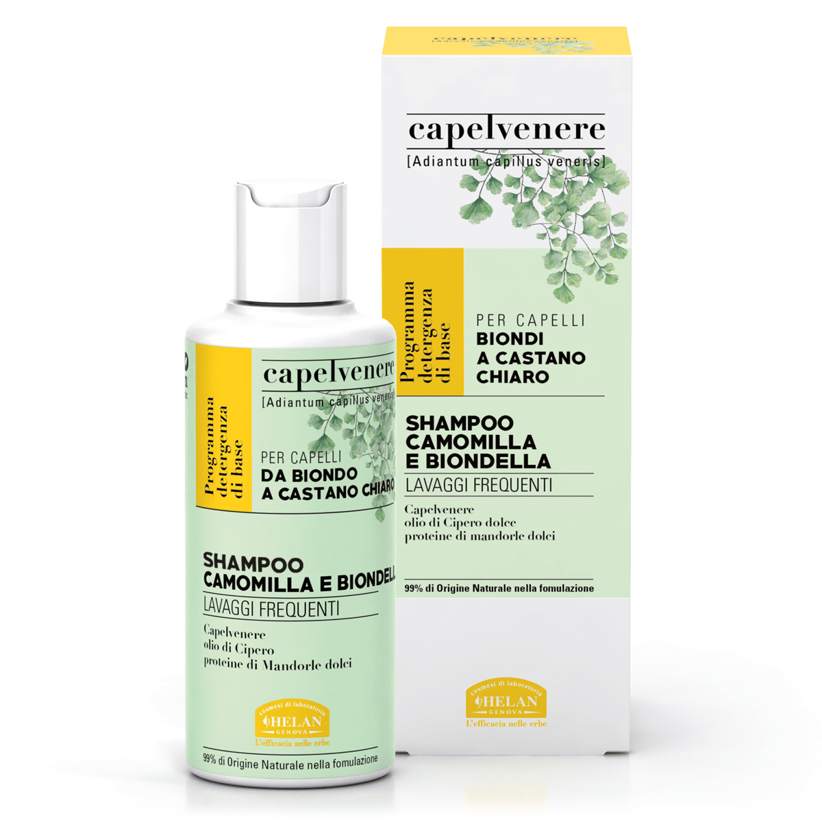 CAPELVENERE BioShampoo Camomilla e Biondella 200ML - Naturopatica shop & therapy