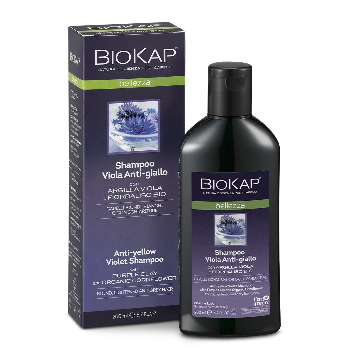 Biokap Shampoo Viola Anti - giallo 200 ml - Naturopatica shop & therapy