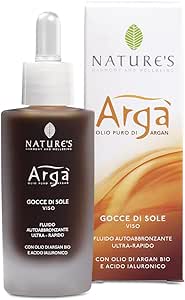 Nature's Arga' Oro Solare Gocce di Sole per il Viso, Fluido Autoabbronzante - 30 ml - Naturopatica shop & therapy