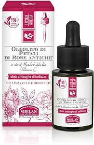Helan, Oleolito di Petali di Rose Antiche, Olio di Mandorle Dolci, Elisir Antirughe, 15 mL - Naturopatica shop & therapy