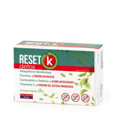 Vital Factors Reset K Detox 40 Capsule Farmaderbe - Naturopatica shop & therapy