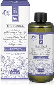 Helan, Oleocell, Oleolito per massaggio linfodrenante, Olio corpo cellulite, 200 mL - Naturopatica shop & therapy