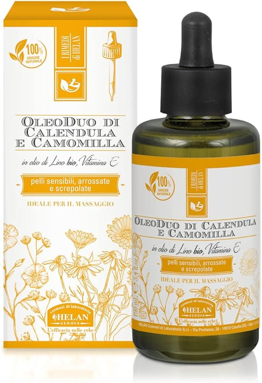 Helan, Oleoduo Calendula e Camomilla Olio Corpo, 100 mL - Naturopatica shop & therapy