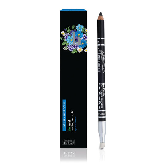 Helan - Matita Nera Occhi, Make Up Luminoso, Matita Occhi Morbida e Facile da Stendere con Vitamina E e Oli Vegetali, Kajal Occhi Nero Bio per Sguardo Intenso, Trucchi Donna e Uomo Makeup Occhio, 1 ml - Naturopatica shop & therapy