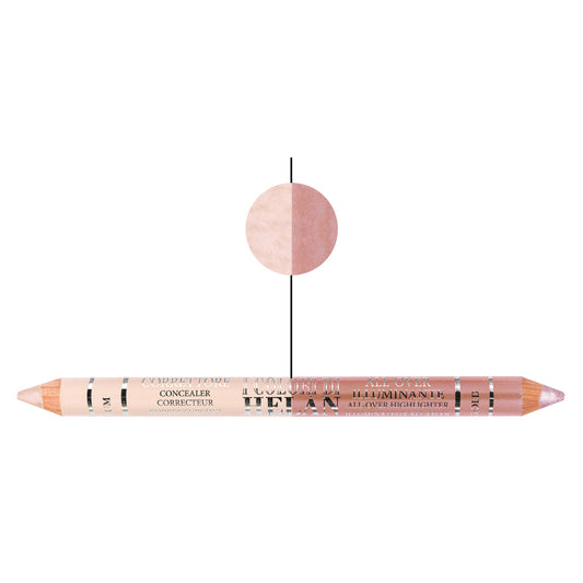 Bio Matitone Duo correttore / all-over illuminante - Medium-Pink Gold