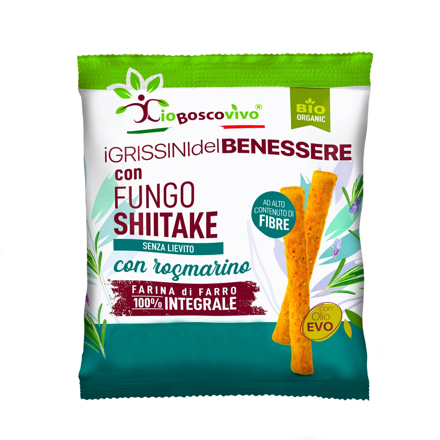 Grissini al Rosmarino & Shiitake BIO 50g