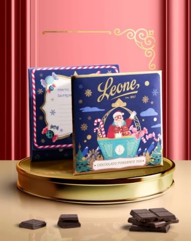 Leone Tavoletta di cioccolato fondente con biglietto di auguri 70 gr - Naturopatica shop & therapy