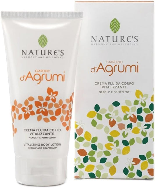 Crema fluida corpo vitalizzante con neroli e pompelmo Giardino d'Agrumi Nature's