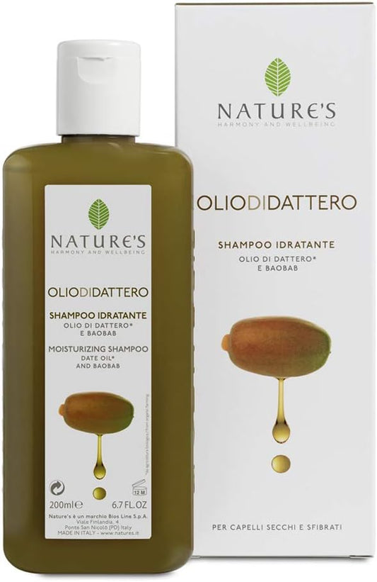 Shampoo idratante per capelli secchi Olio di Dattero Nature's