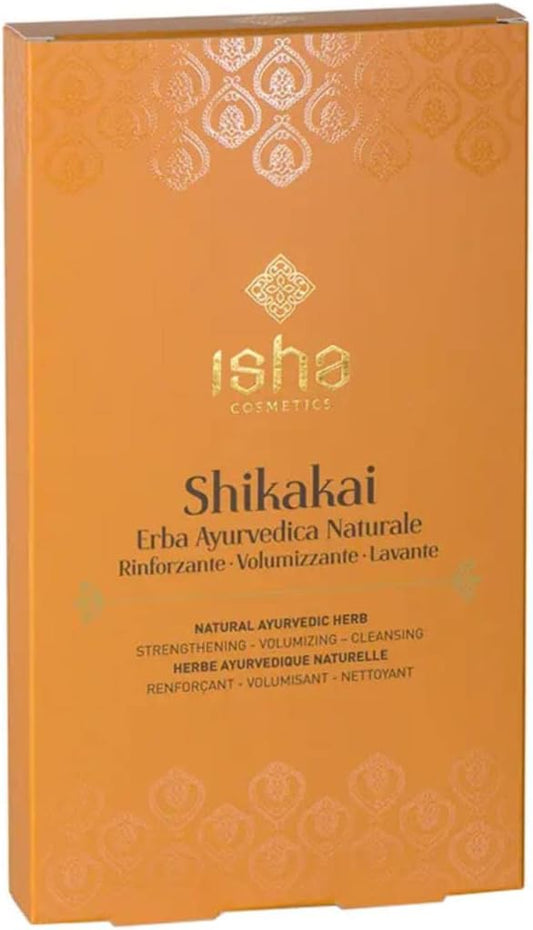 ISHA cosmetics-Shikakai- erba ayurvedica in polvere-rinforzante-volumizzante-lavante-testato dermatologicamente e al nichel-100g