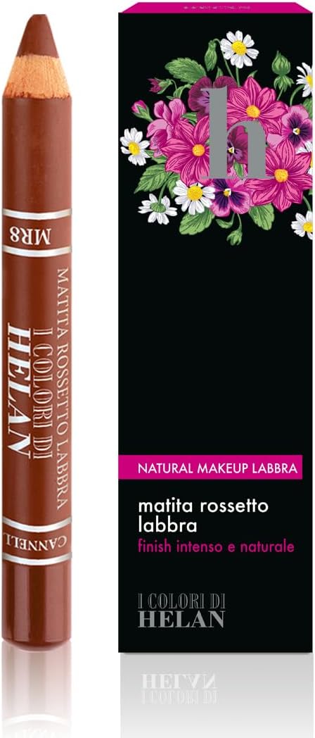 Helan I Colori di Helan - Matita Labbra Cannella Morbida Idratante Make Up Luminoso, Matitone Labbra Tratto Preciso con Cere Nutrienti Texture Cremosa Rossetto Lunga Durata Intenso per Makeup Naturale - Naturopatica shop & therapy