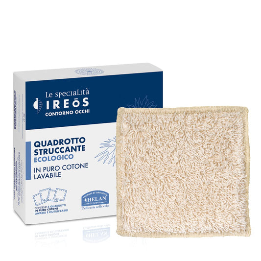 Helan, IREOS, Panno Struccante Viso Morbido e Ecologico in Cotone, 4 Maxi Dischetti Struccanti Riutilizzabili e Lavabili per Pulizia Viso, Struccante Viso e Occhi Ideale per Skincare Doppia Detersione - Naturopatica shop & therapy