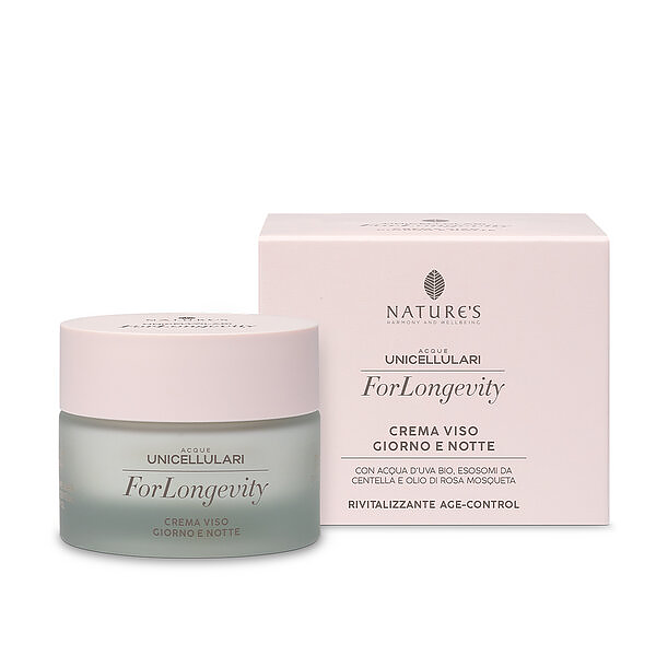 Kit Viso Giorno e Notte ForLongevity Acque Unicellulari Nature's Bios Line + Gua Sha in Omaggio