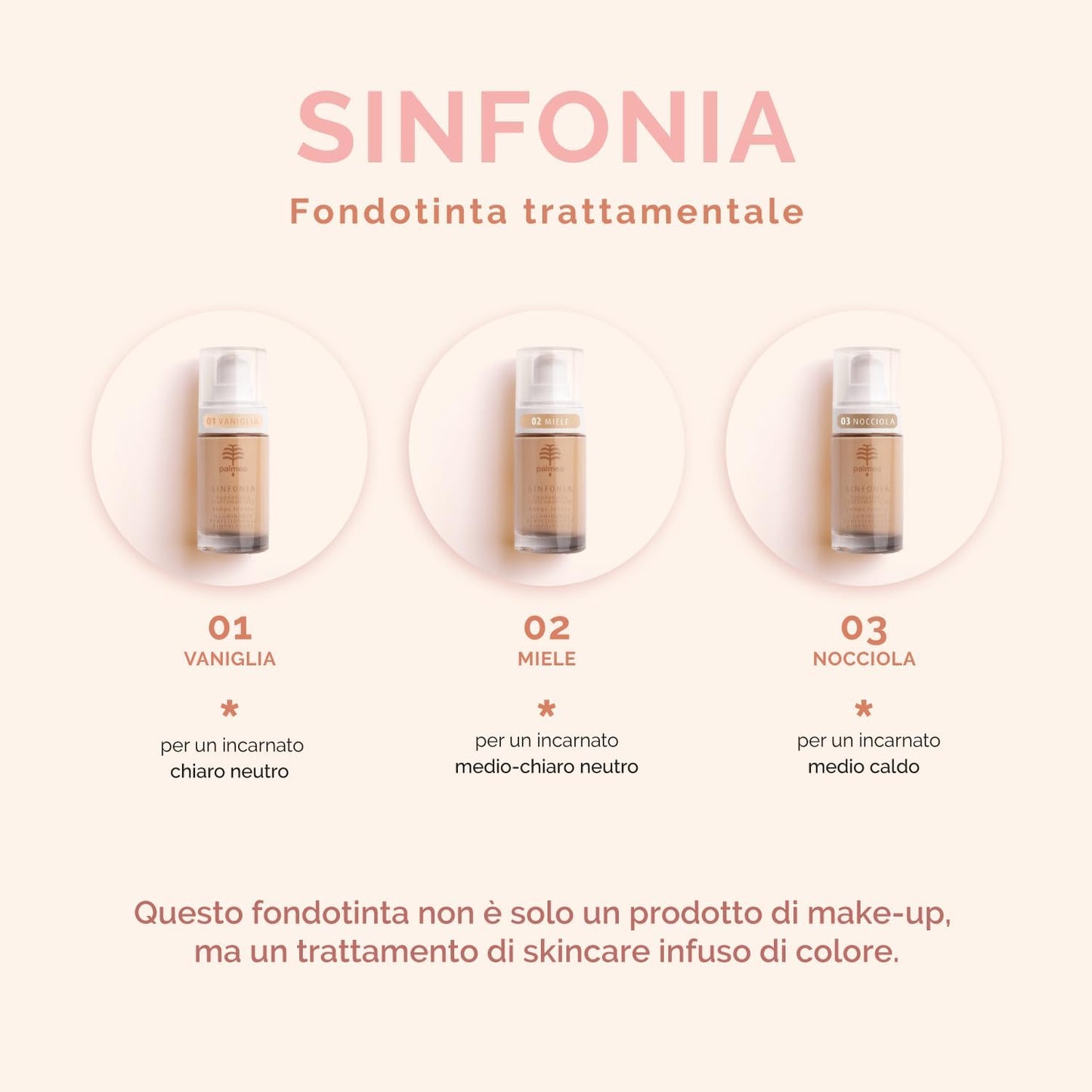 Sinfonia Fondotinta trattamentale (02 Miele)