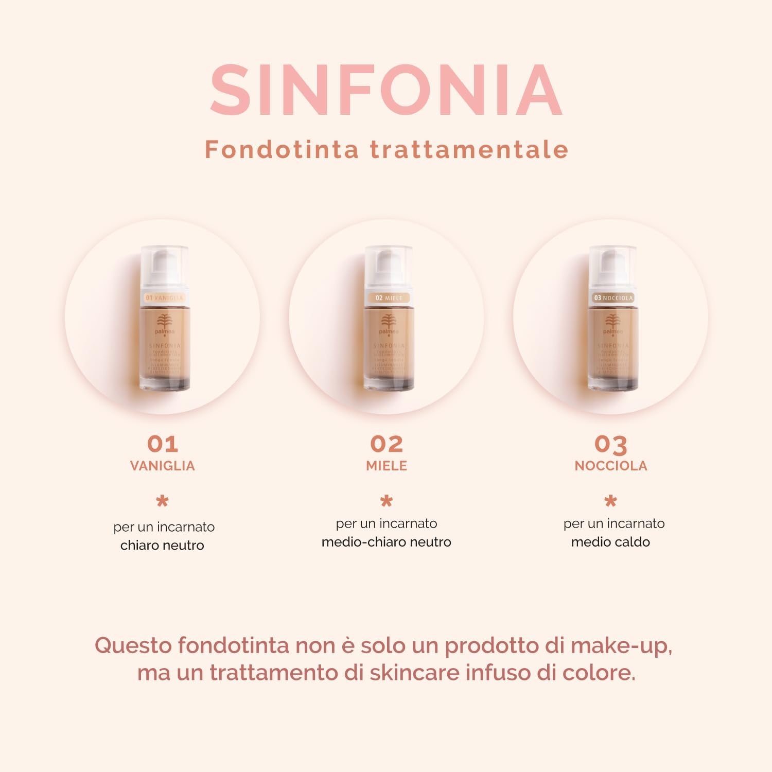 Sinfonia Fondotinta trattamentale (02 Miele)
