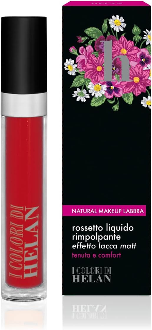 Helan - Rossetto Liquido Effetto Lacca Matt Rosso Rubino 4 mL