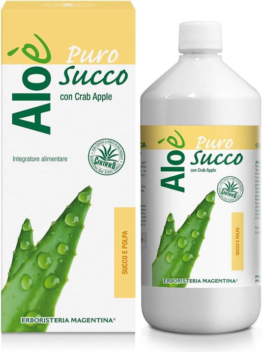 Erboristeria Magentina - Linea Aloè (Succo Puro Aloe con Polpa 1000ml)