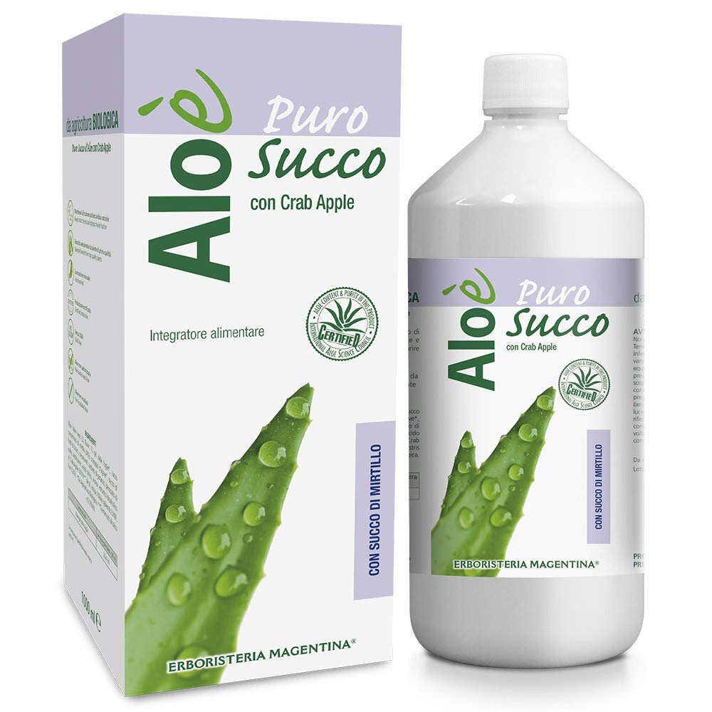 Erboristeria Magentina - Linea Aloè (Succo Puro Aloe con Polpa 1000ml)
