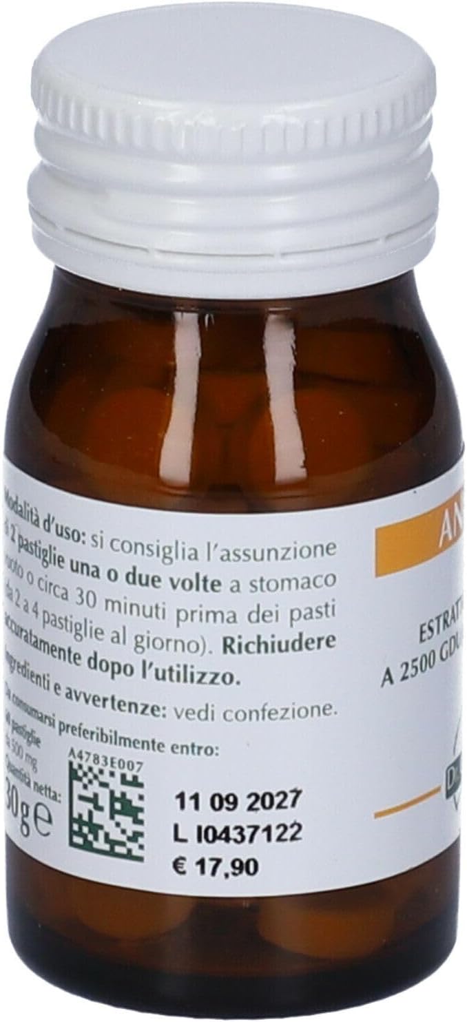 Dr Giorgini ANANAS ESTRATTO TITOLATO A 2500 2500 gdu/g In BROMELINA Pastiglie - 30 g (30 dosi da 2 pastiglie)