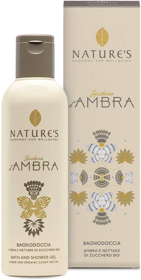 Nature's Zucchero D'Ambra Bagnodoccia Ambra E Zucchero Bio 200 ml - Naturopatica shop & therapy
