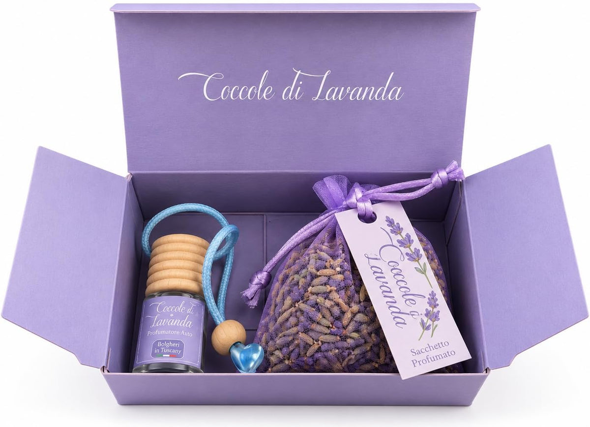 Coccole di Lavanda Sacchetto Profumato alla Lavanda con Profumatore Auto