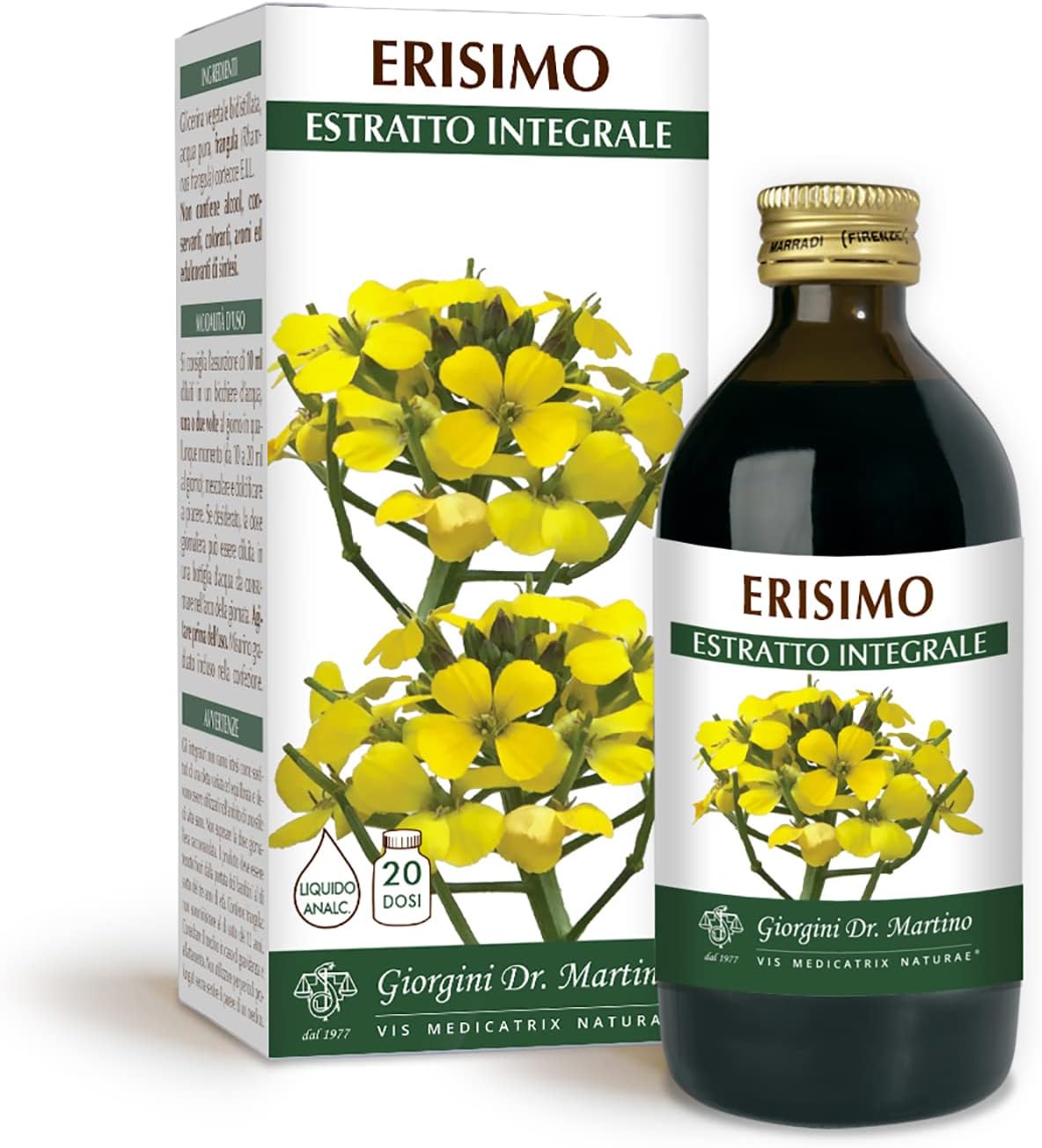 Dr. Giorgini ERISIMO Estratto Integrale Liquido Analcoolico - 200 ml