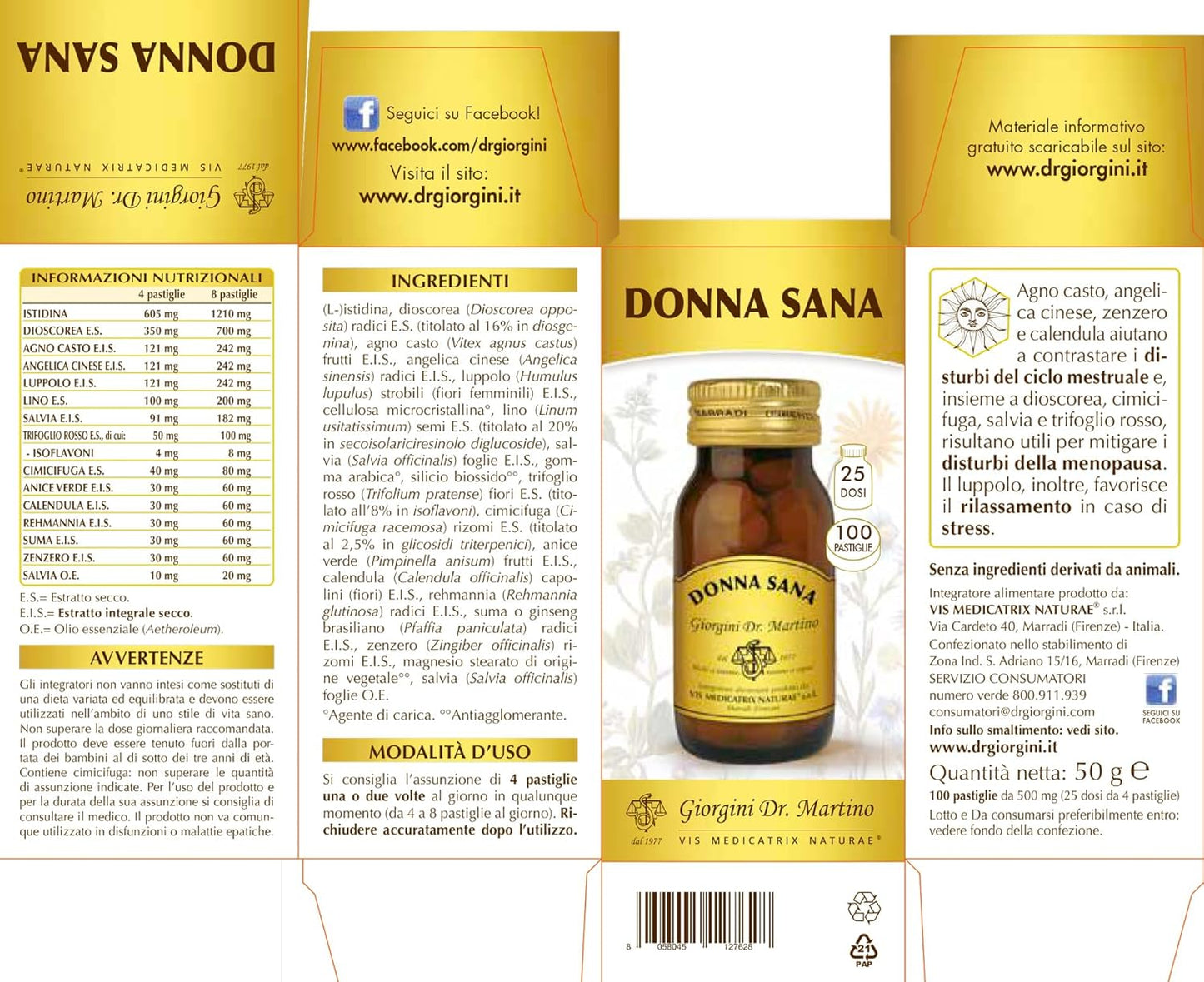 Giorgini Dr. Martino DONNA SANA pastiglie – 50 g