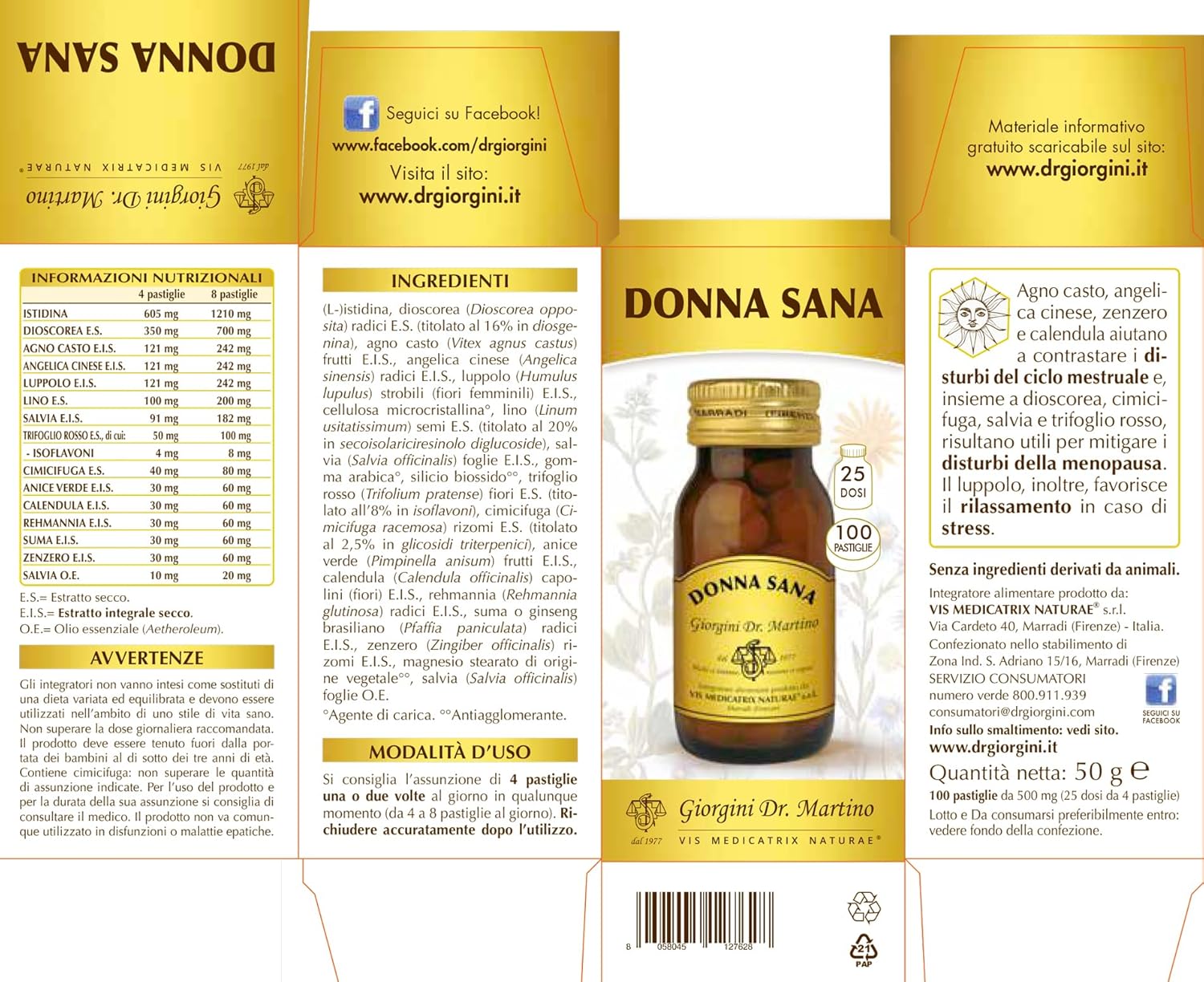 Giorgini Dr. Martino DONNA SANA pastiglie – 50 g