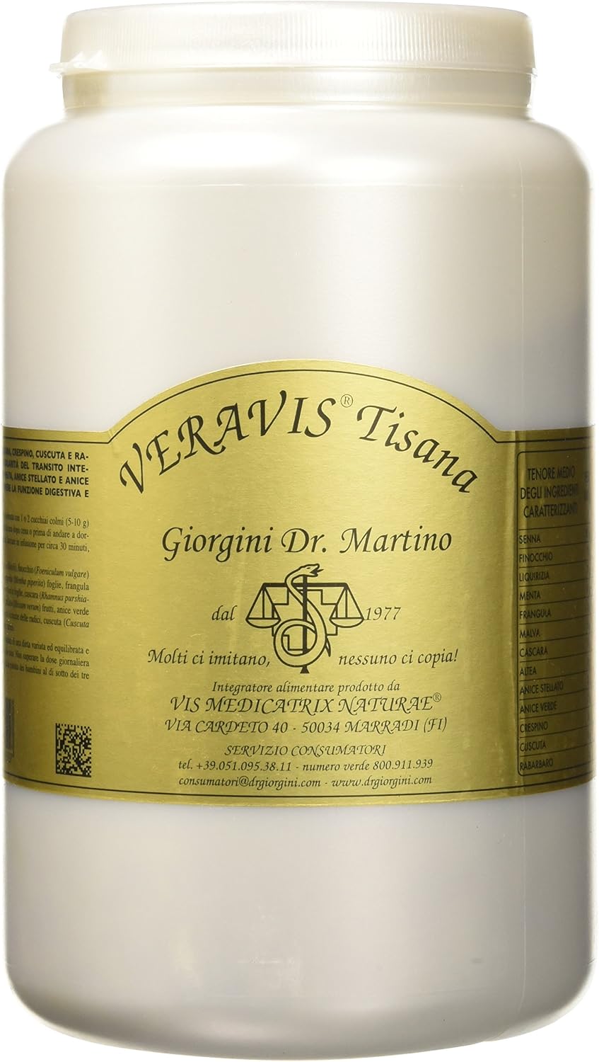 Dr. Giorgini Integratore Alimentare, Veravis Tisana Erbe Taglio Tisana - 500 g