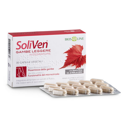 oliVen Gambe Leggere – Integratore per il Microcircolo e Gambe Gonfie | Bios Line 30 compresse