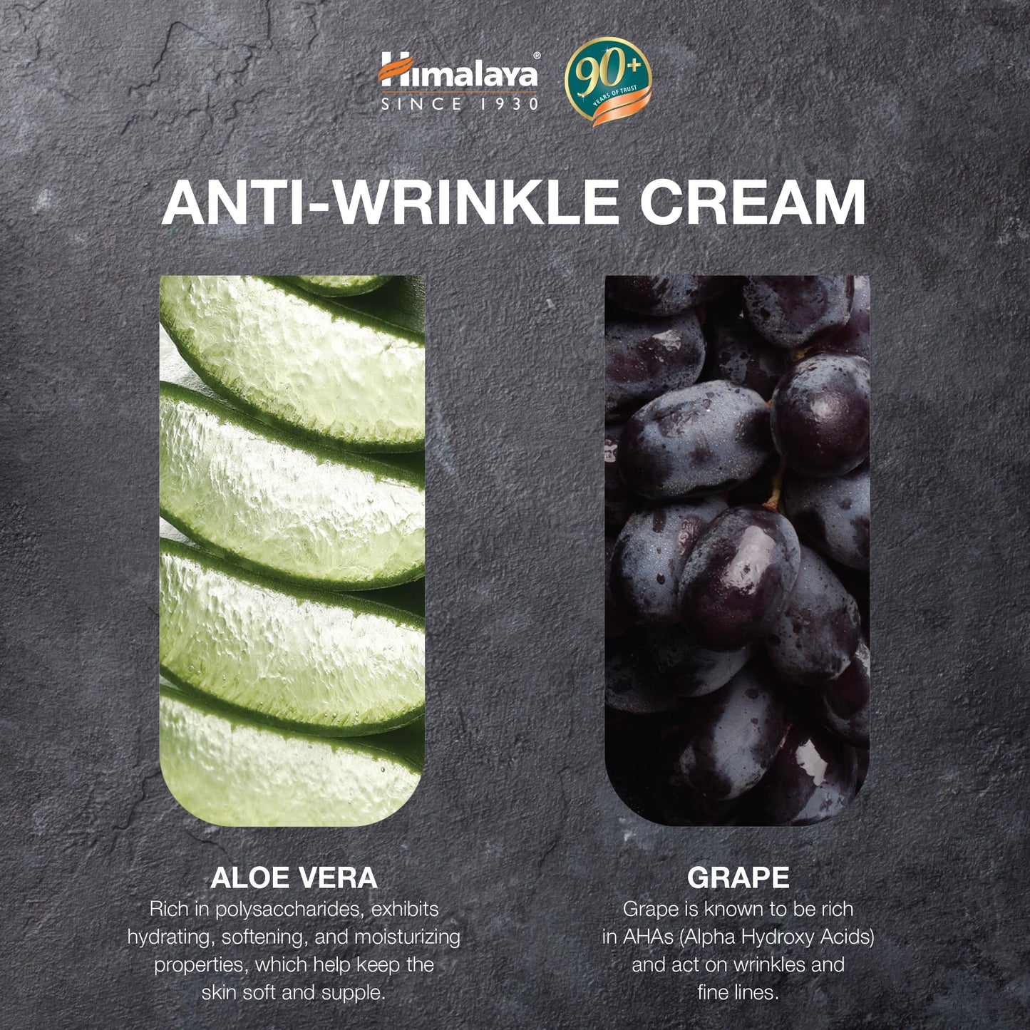 Himalaya Crema Anti-Rughe – Idratante e Levigante con Aloe Vera e Uva