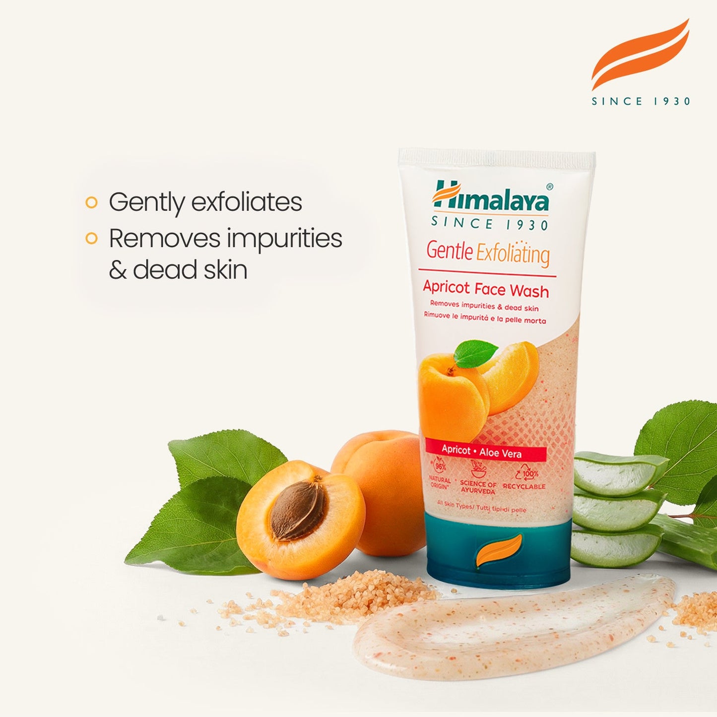 Himalaya Detergente Viso Esfoliante Delicato all’Albicocca – 150ml