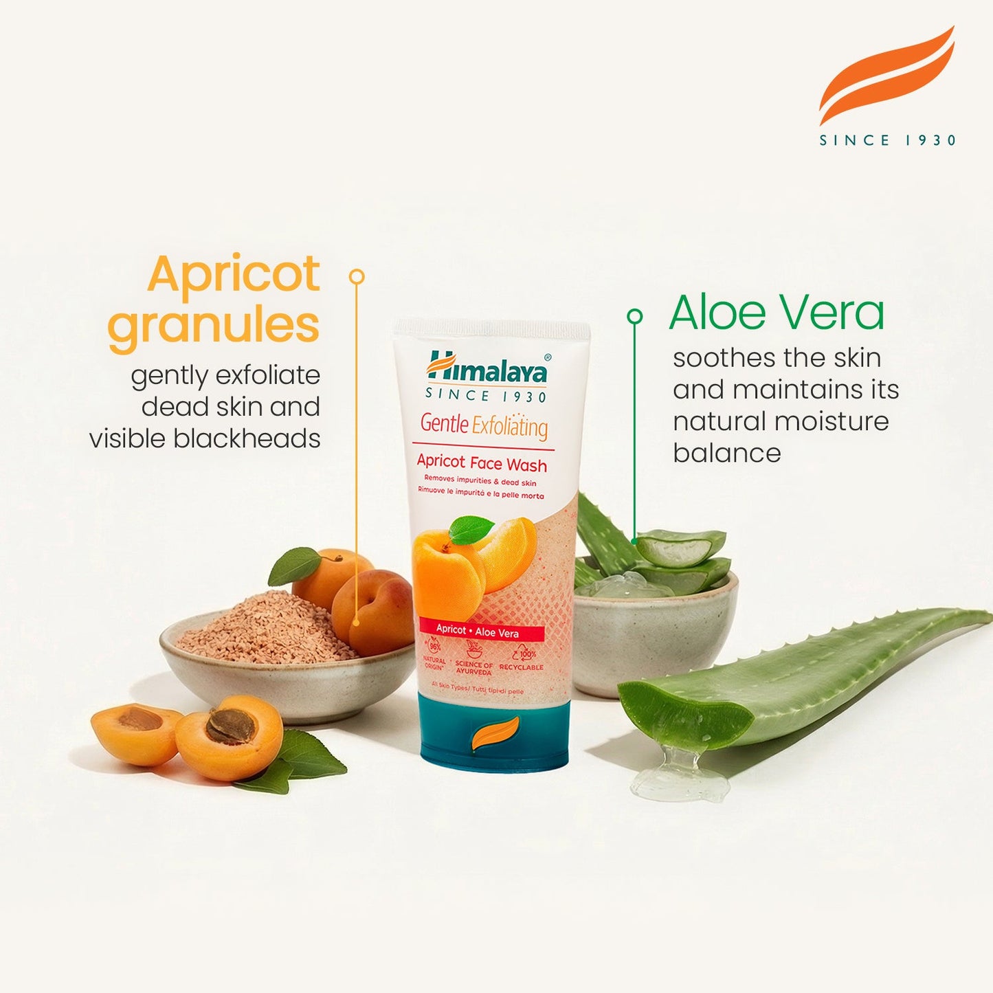 Himalaya Detergente Viso Esfoliante Delicato all’Albicocca – 150ml