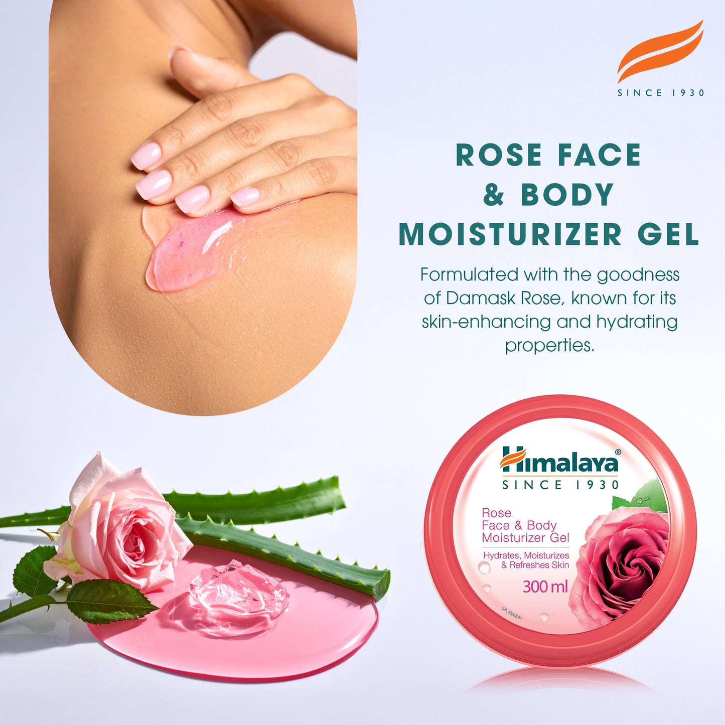 Himalaya Gel Idratante Viso e Corpo alla Rosa di Damasco – 300ml